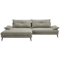 HÖRNSOFFA i flatväv taupe  - svart/taupe, Design, metall/textil (176/294cm) - MID.YOU