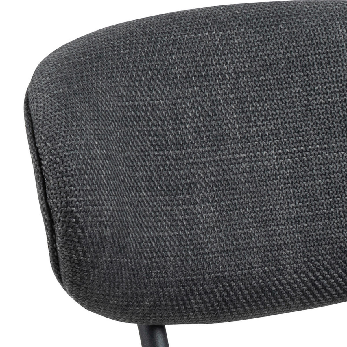 ŽIDLE, tmavě šedá - černá/tmavě šedá, Design, kov/textil (43,5/78,5/53cm) - MID.YOU