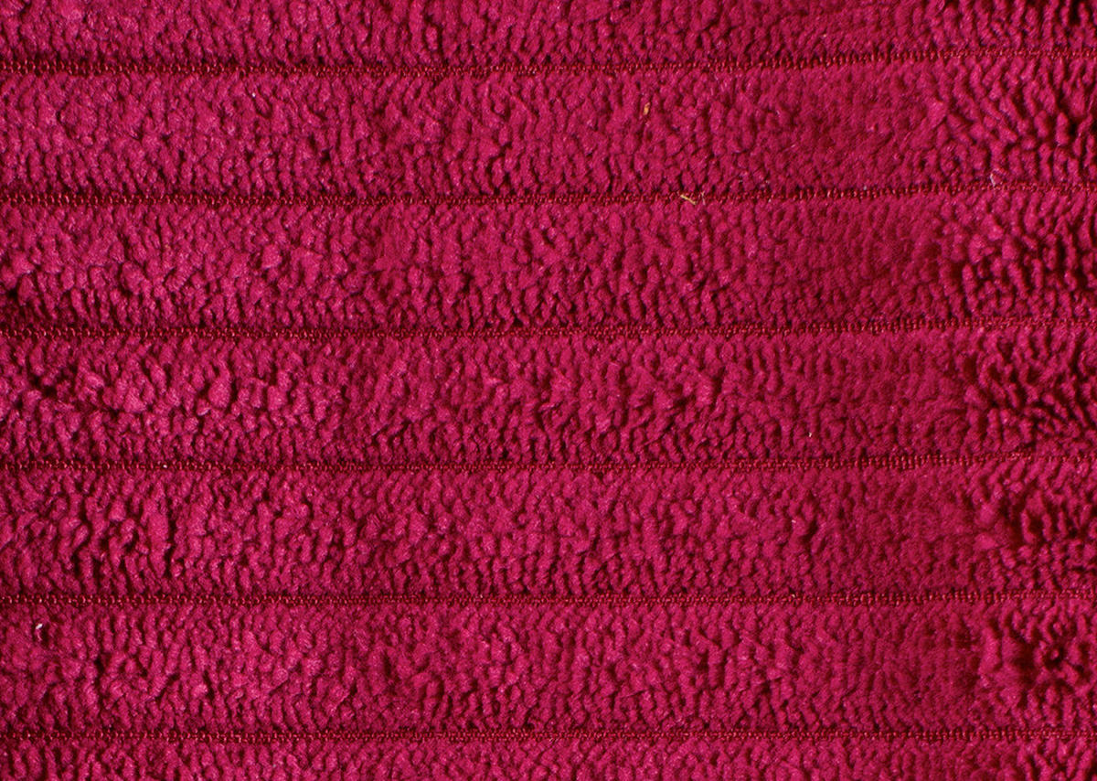 LIEGE  in Cord Rot  - Rot/Schwarz, Basics, Kunststoff/Textil (95/90/205cm) - Xora