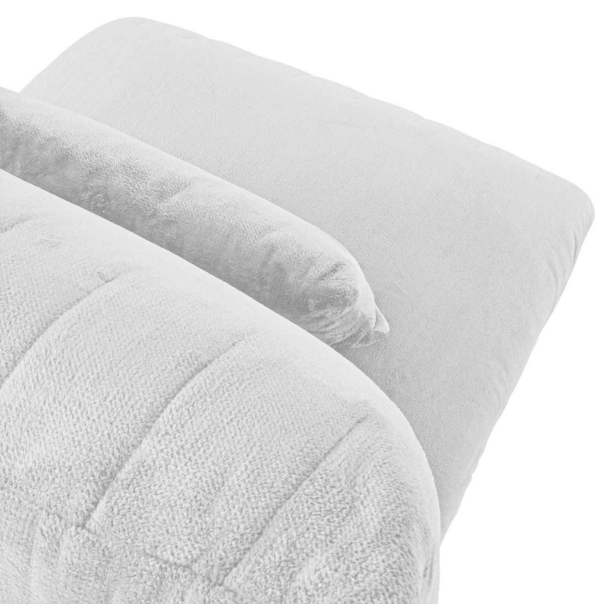 FÅTÖLJ i textil vit  - vit/svart, Klassisk, textil/plast (100/86/100cm) - MID.YOU