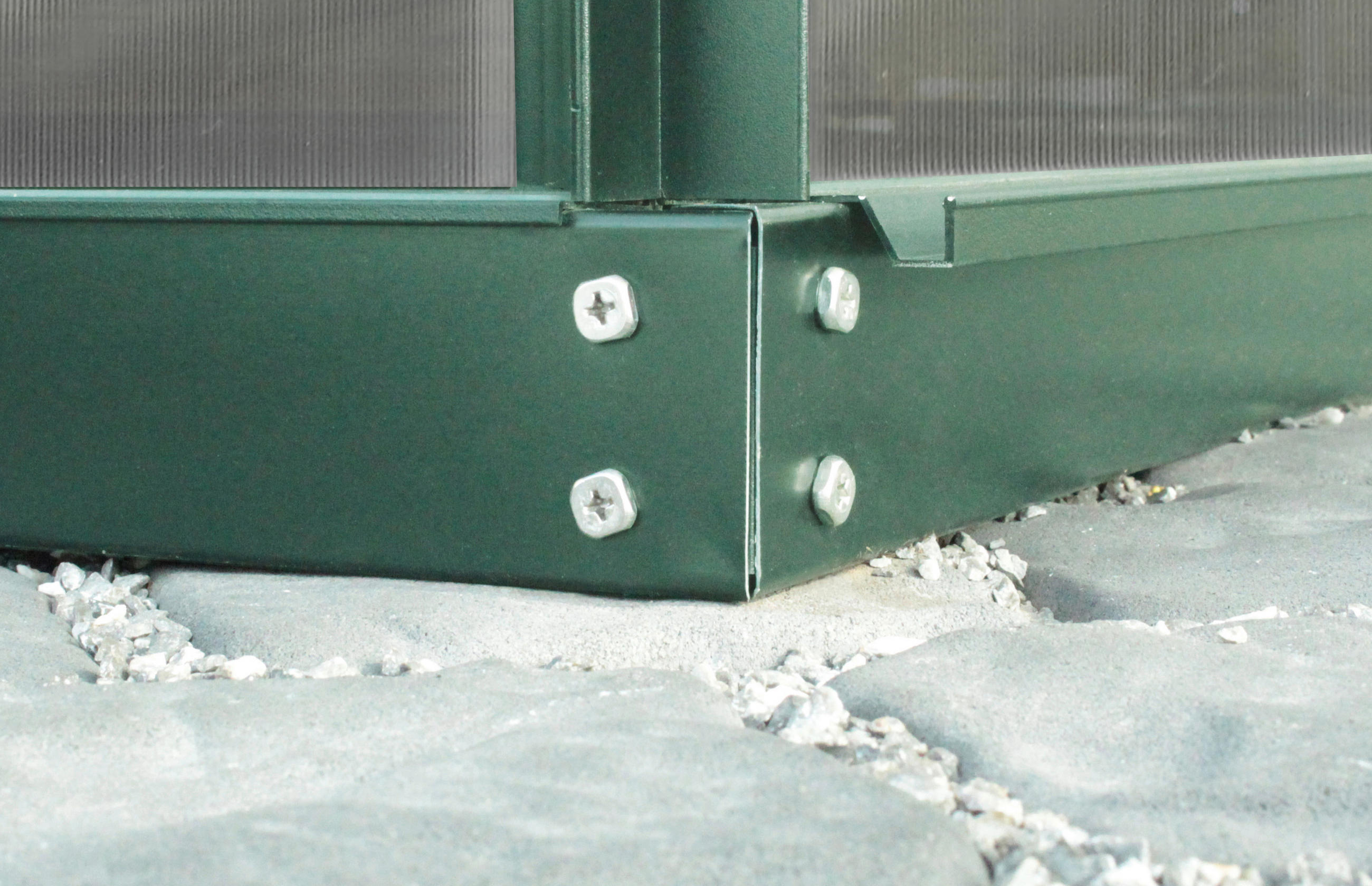 Thumbnail - Fundament, Smaragdgrün, Metall, 127.9x254.4x6 cm, Gartenzubehör, Hochbeete