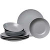 TAFELSERVICE Grau KITWE 8-teilig  - Grau, Trend, Keramik (29/17/29cm) - Ritzenhoff Breker