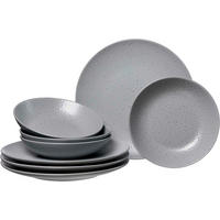 TAFELSERVICE Grau KITWE 8-teilig  - Grau, Trend, Keramik (29/17/29cm) - Ritzenhoff Breker
