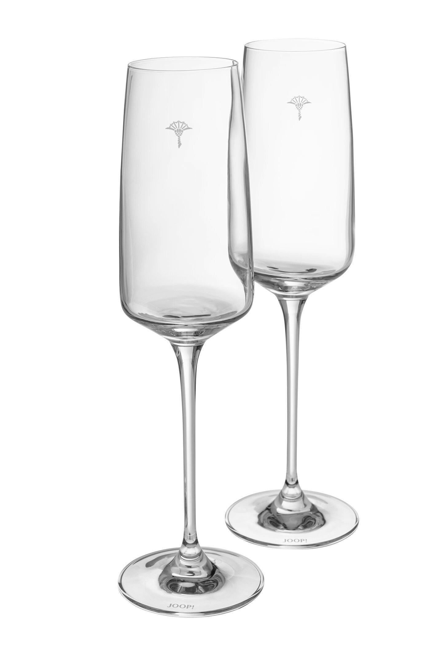 CHAMPAGNERGLAS 250 ml 2-teilig  - Design, Glas (6,0/24,5cm) - Joop!