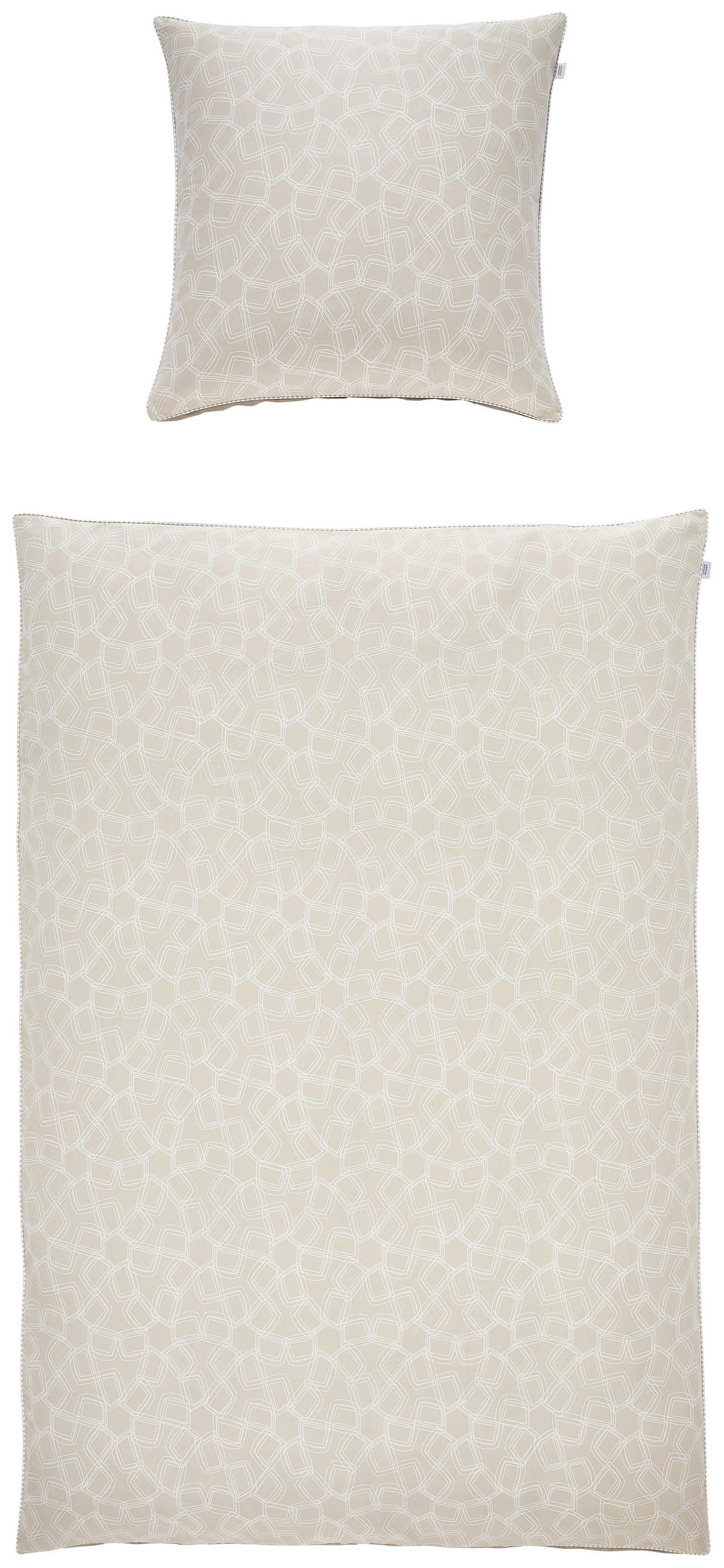 WENDEBETTWÄSCHE SW-Turn beige Satin 135/200 cm  - Beige/Creme, Design, Textil (135/200cm) - Schöner Wohnen
