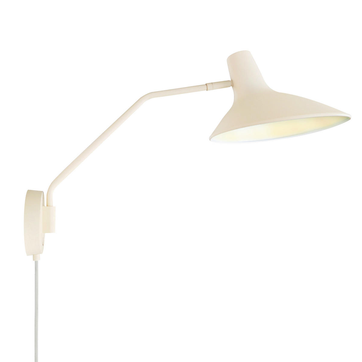 WANDLEUCHTE 55/36,5 cm  - Weiß, Design, Metall (55/36,5cm) - Nordlux