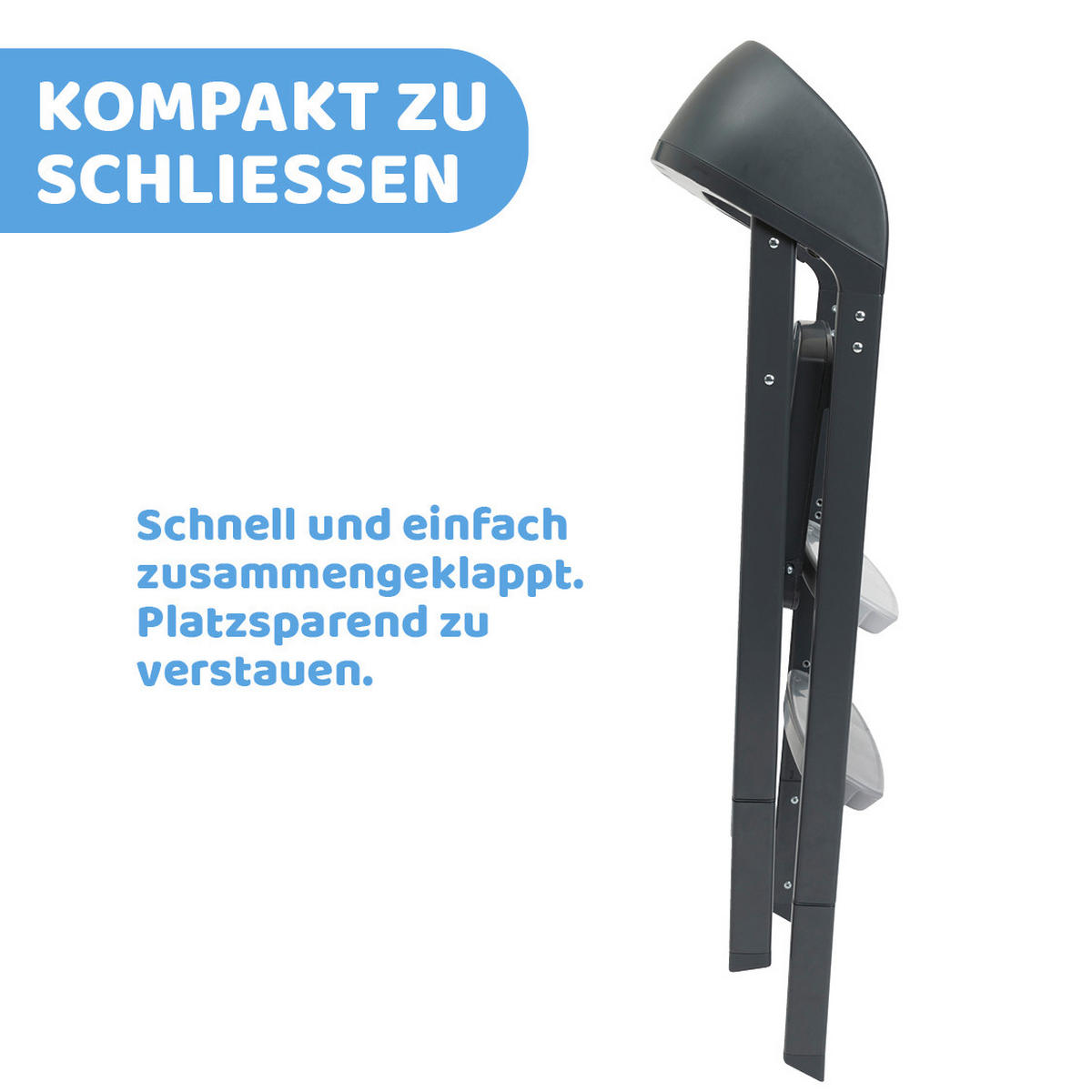 HOCHSTUHL CRESCENDO UP  - Schwarz, Basics, Kunststoff/Metall (45/85/102/65cm) - Chicco