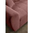 ECKSOFA Altrosa Plüsch  - Schwarz/Altrosa, KONVENTIONELL, Kunststoff/Textil (249/175cm) - Carryhome