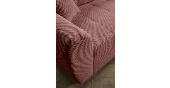 ECKSOFA Altrosa Plüsch  - Schwarz/Altrosa, KONVENTIONELL, Kunststoff/Textil (249/175cm) - Carryhome