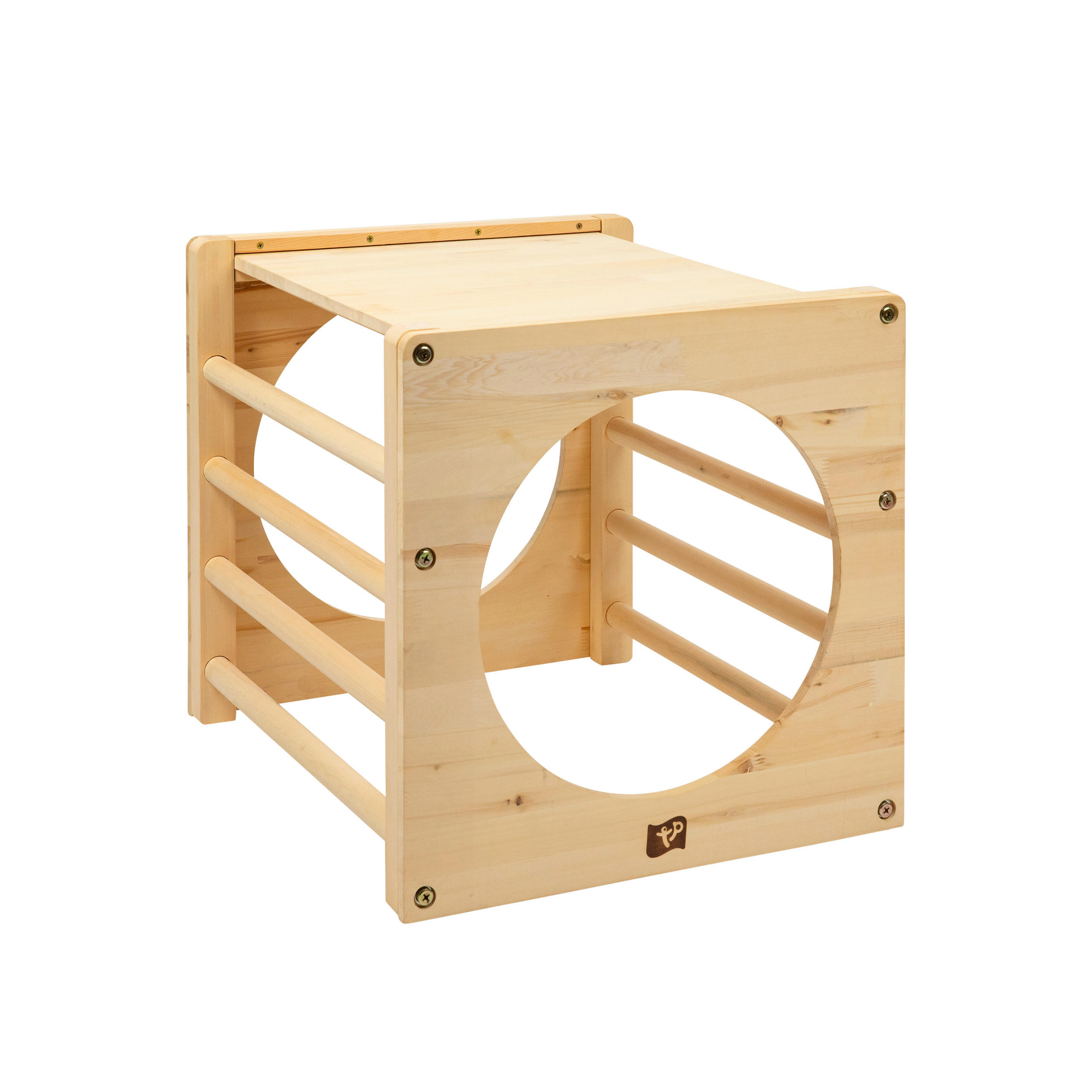 KLETTERDREIECK - Naturfarben, KONVENTIONELL, Holz (60/52/52cm) - Ambia Garden