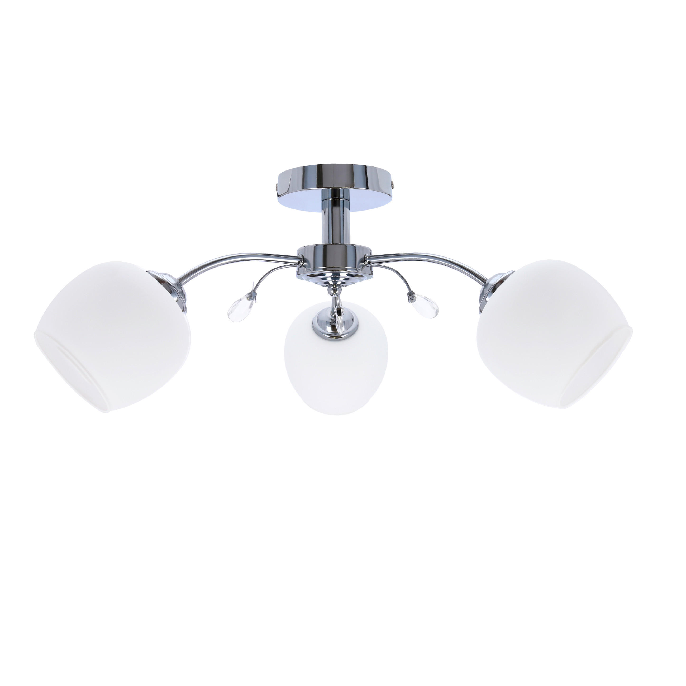 TAKLAMPA Estar 54/54/23 cm  - kromfärg, Klassisk, metall (54/54/23cm)