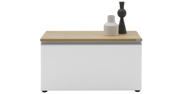 LOWBOARD  90/46/41 cm  erweiterbar, Typenauswahl, Beimöbel erhältlich, umfangreiches Zubehör erhältlich, stehend, hängend  - Eichefarben/Silberfarben, Design, Holzwerkstoff/Kunststoff (90/46/41cm) - Dieter Knoll