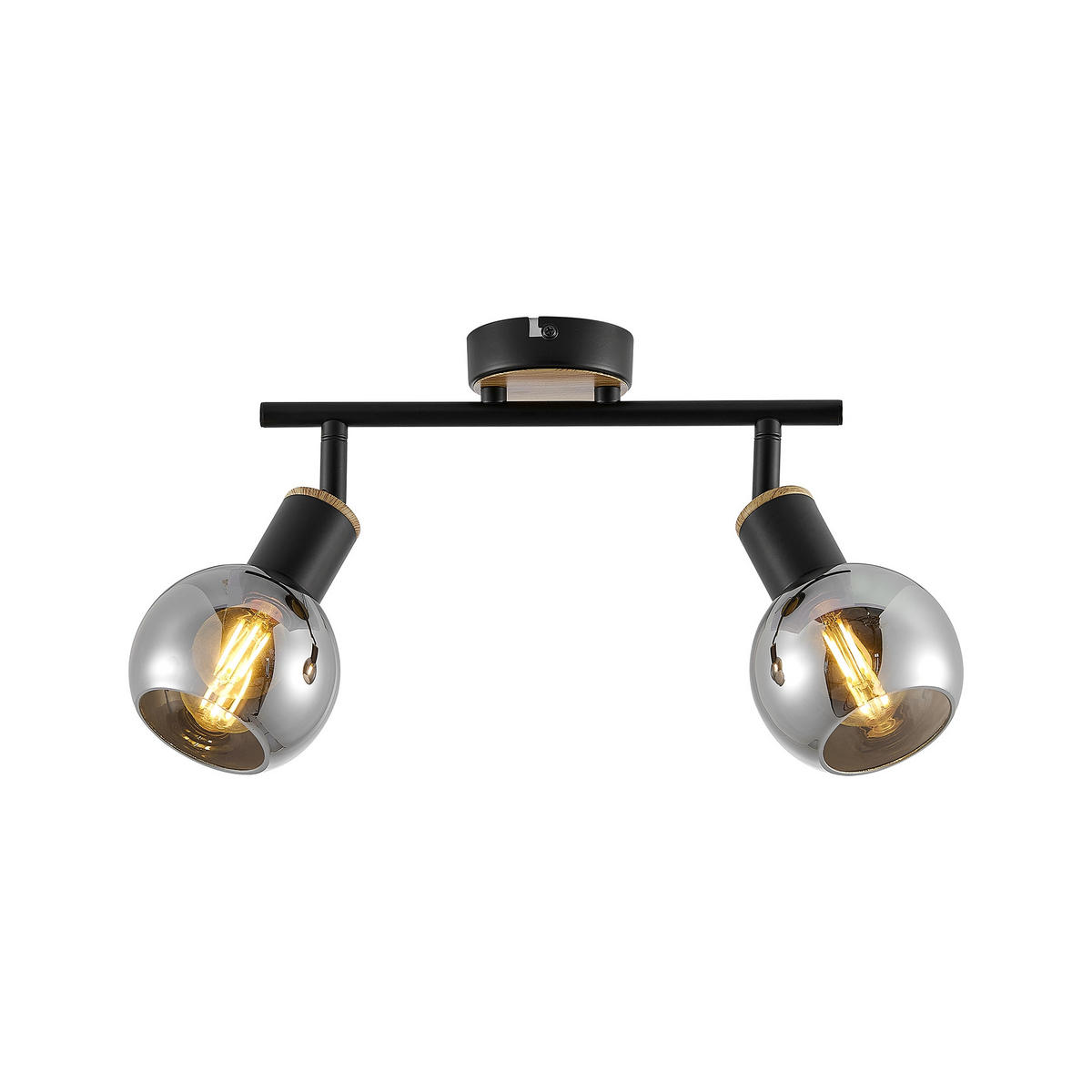Proiector 28/10/18 cm    - culoare lemn frasin/negru, Basics, sticlă/metal (28/10/18cm) - Novel