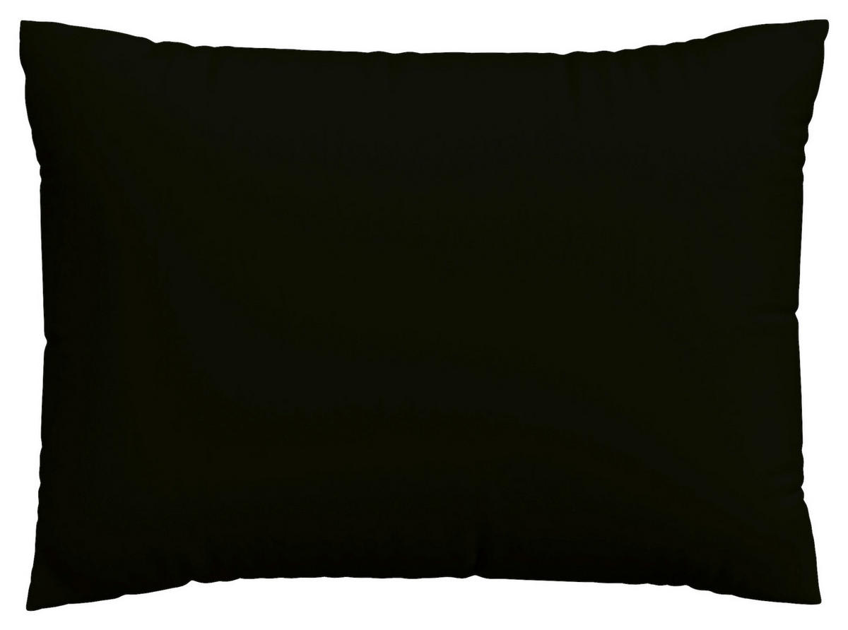 KOPFPOLSTERBEZUG EASY JERSEY 70/90 cm  - Schwarz, Basics, Textil (70/90cm) - Schlafgut