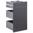 SCHUBLADENSET 45,3/83/46,8 cm   - Anthrazit, KONVENTIONELL, Holzwerkstoff (45,3/83/46,8cm) - Hom`in