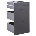 SCHUBLADENSET 45,3/83/46,8 cm   - Anthrazit, KONVENTIONELL, Holzwerkstoff (45,3/83/46,8cm) - Hom`in