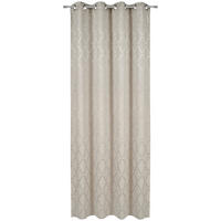 ÖSENVORHANG blickdicht  - Beige/Silberfarben, Design, Textil (140/245cm)