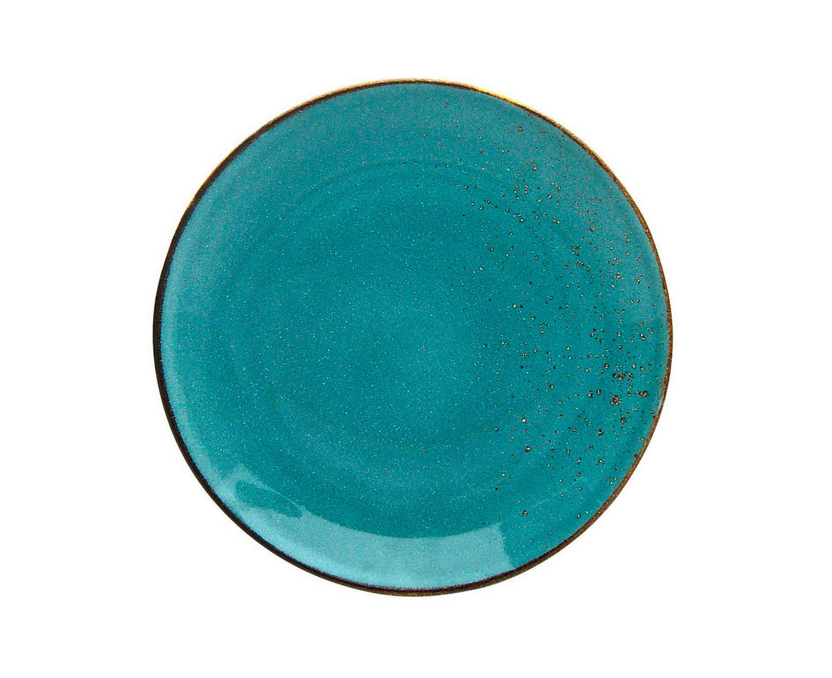 SPEISETELLERSET Türkis 27 cm  - Türkis, Trend, Keramik (27cm) - Creatable