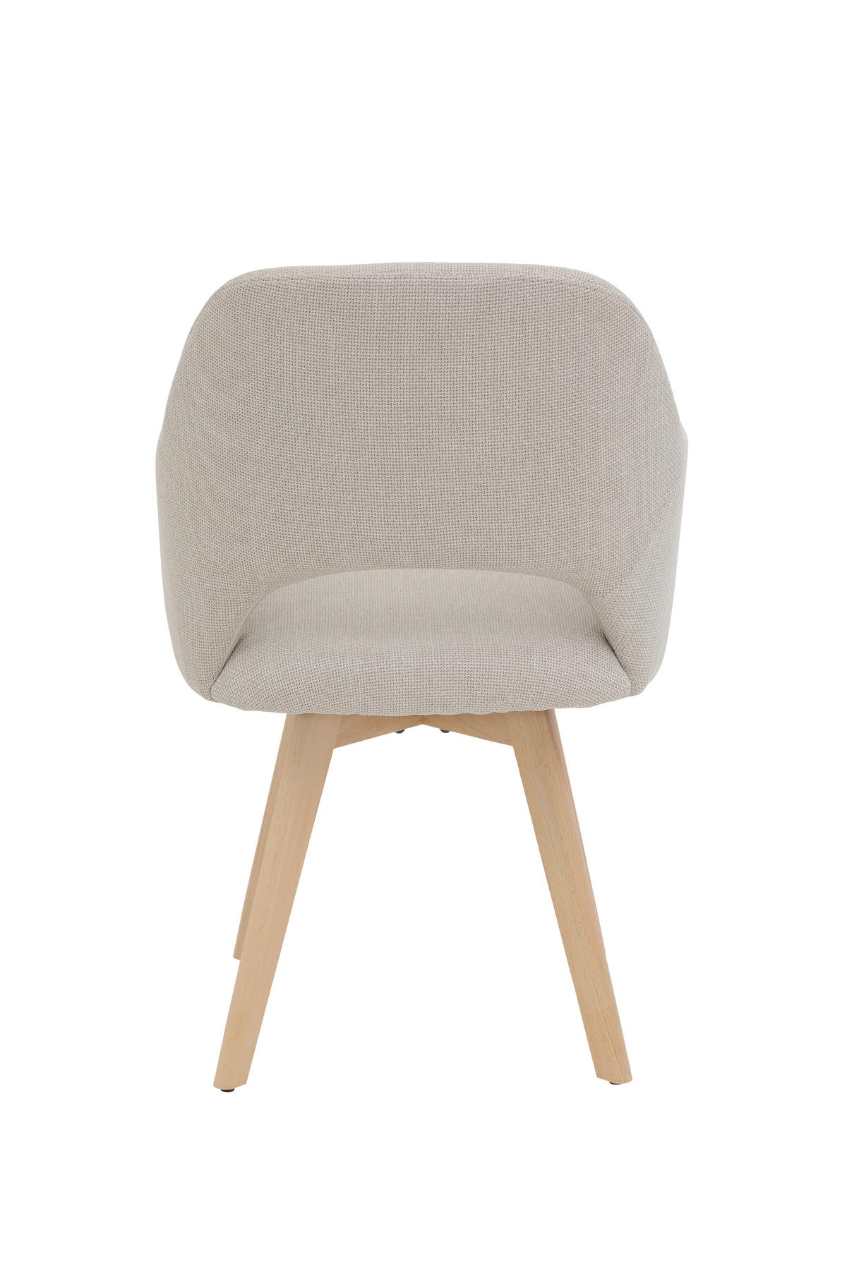 SESSELSET in Webstoff, Mikrofaser Beige  - Beige/Buchefarben, MODERN, Holz/Textil (57/88/61cm) - P & B