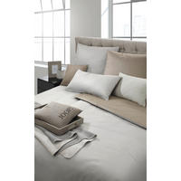 WENDEBETTWÄSCHE 200/200 cm Micro Pattern Makosatin  - Beige/Grau, Basics, Textil (200/200cm) - Joop!