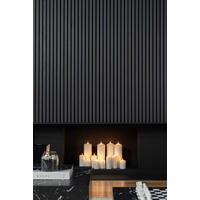 ZIDNI PANEL   - crna, Moderno, drvo