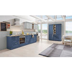 EINBAUKÜCHE   - Blau/Eichefarben, Design, Holzwerkstoff - Dieter Knoll