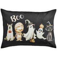 POŤAH NA VANKÚŠ BOO HALLOWEEN  40/60 cm - čierna, Design, textil (40/60cm) - Novel