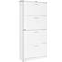 SCHUHSCHRANK 75/162/25 cm - Chromfarben/Weiß, KONVENTIONELL, Holzwerkstoff/Kunststoff (75/162/25cm) - Ti`me SCHUHSCHRANK 75/162/25 cm - Chromfarben/Weiß, KONVENTIONELL, Holzwerkstoff/Kunststoff (75/162/25cm) - Ti`me