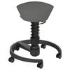 BÜROHOCKER   Grau, Schwarz  - Schwarz/Grau, Basics, Textil/Metall (55/45,66/55cm) - Aeris