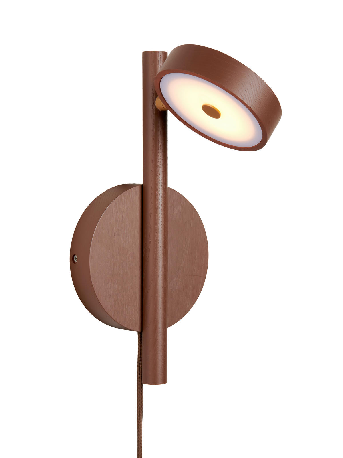 WANDLEUCHTE Good & Mojo 20/20/33 cm  - Braun/Weiß, Trend, Holz (20/20/33cm) - Good & Mojo