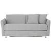 SCHLAFSOFA in Textil Hellgrau  - Chromfarben/Hellgrau, Design, Textil/Metall (194/85/100cm) - Bali