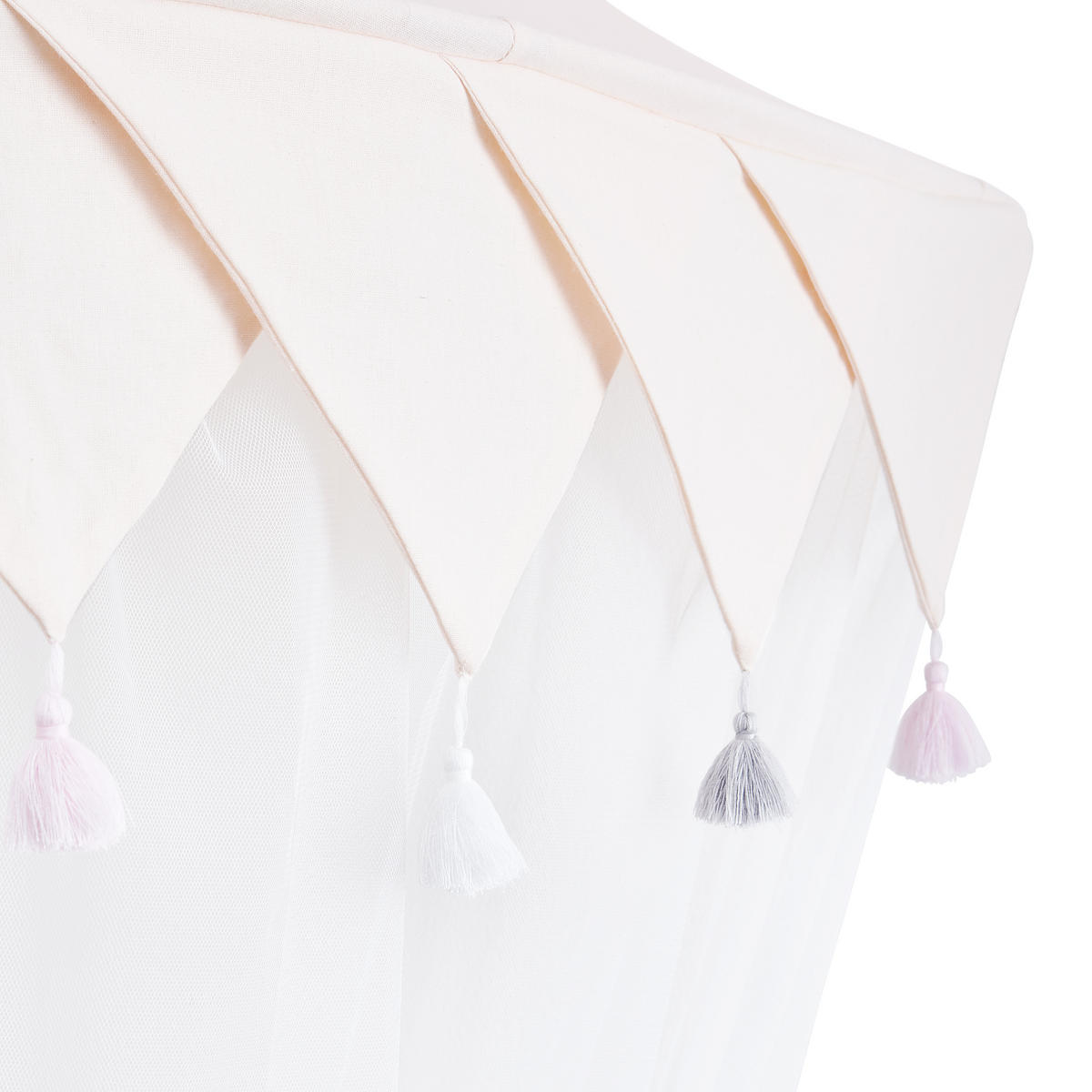 BALDACHIN  145/78/55 cm  - Weiss/Hellrosa, Trend, Textil (145/78/55cm) - Patinio