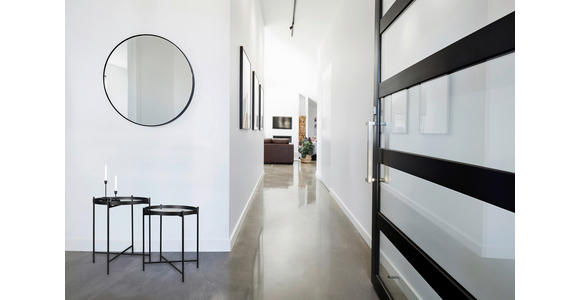 WANDSPIEGEL 80/80/2,8 cm  - Schwarz, Trend, Glas/Metall (80/80/2,8cm) - Boxxx