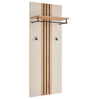 PANEL ZA ODLAGANJE KAPUTA  boja hrasta, kašmir   pločasti materijal  - kašmir/boja hrasta, Osnovno, pločasti materijal (60/151/30cm) - Xora