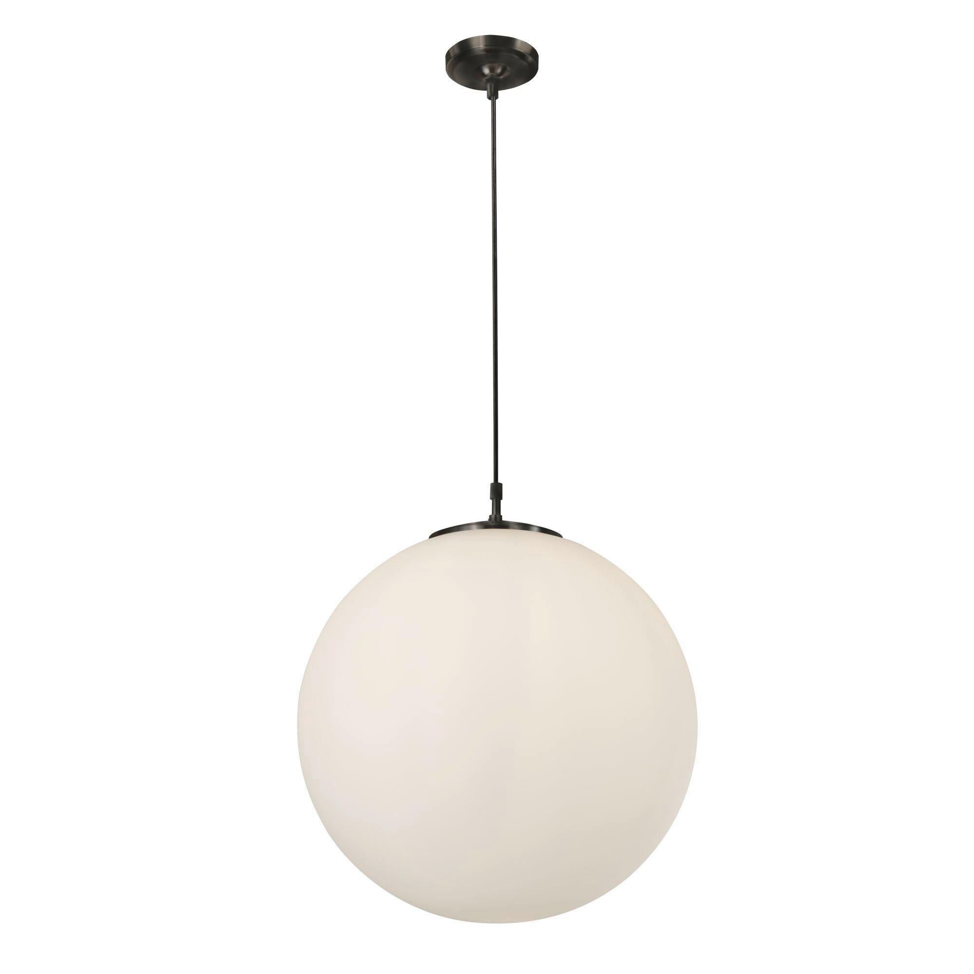 HÄNGLAMPA Atom 30/120 cm  - vit/svart, Klassisk, metall/glas (30/120cm)