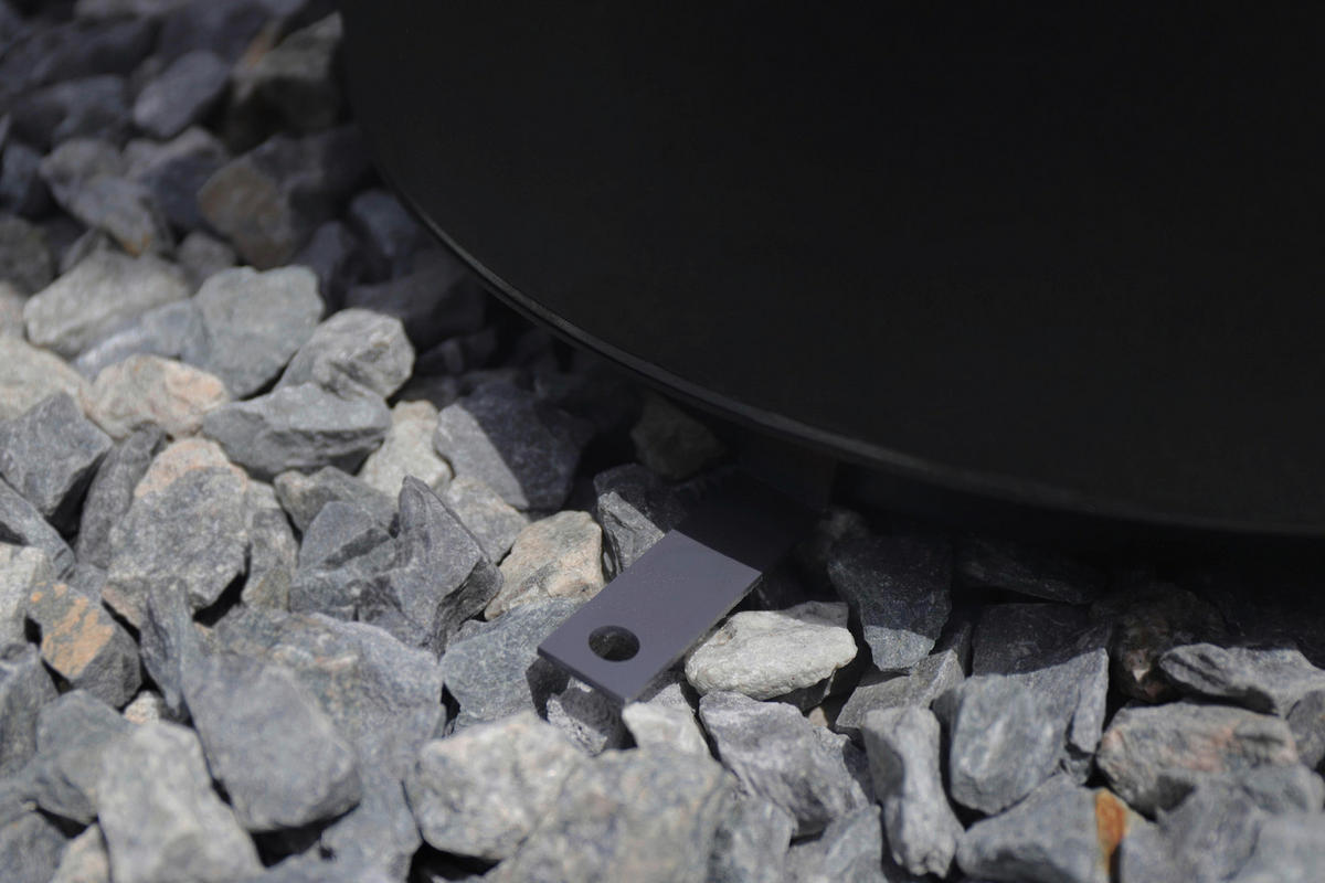 GRILLSCHALE - Schwarz, KONVENTIONELL, Metall (75/94/75cm) - Ambia Garden