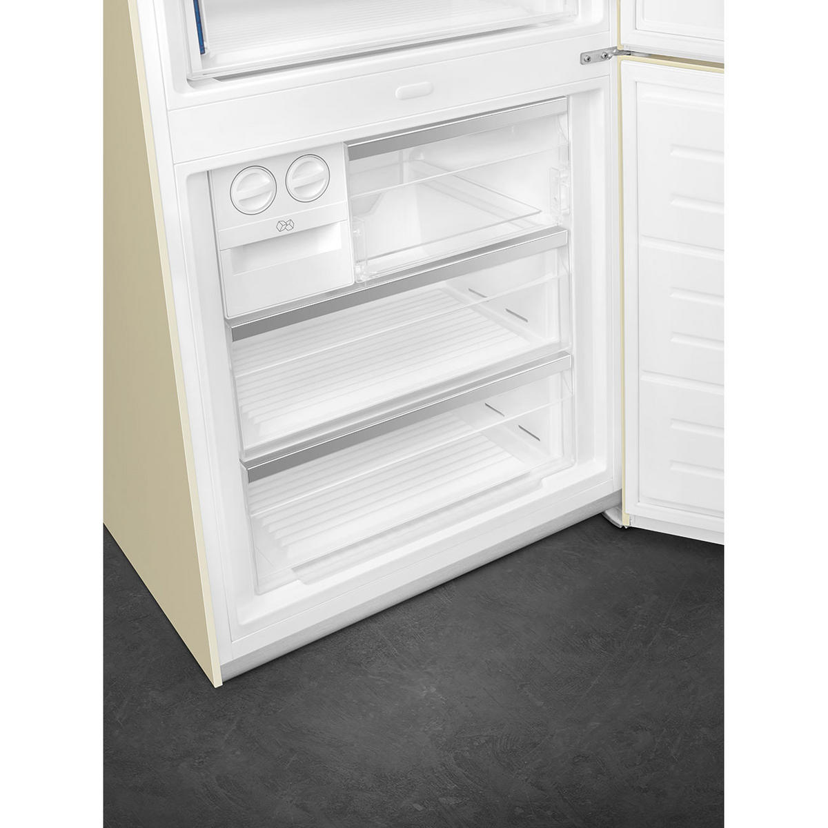 KÜHL-GEFRIER-KOMBINATION FA8005RPO5  - Creme, Basics, Glas/Metall (70,4/195,5/70,4cm) - SMEG