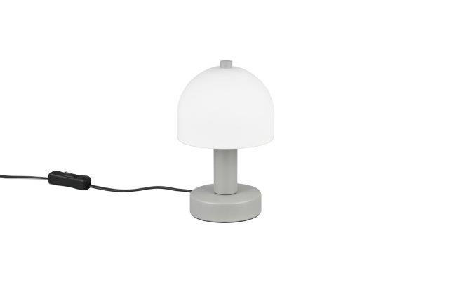 STONA LAMPA - bela/svetlosiva, Osnovno, staklo/metal (12,00/19,00cm)