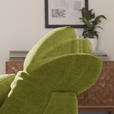 ECKSOFA in Mikrofaser Hellgrün  180/265 cm  - Chromfarben/Hellgrün, Design, Textil/Metall (180/265cm) - Carryhome