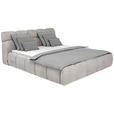 POLSTERBETT 140/200 cm  in Beige  - Beige/Schwarz, Design, Kunststoff/Textil (140/200cm) - Esposa