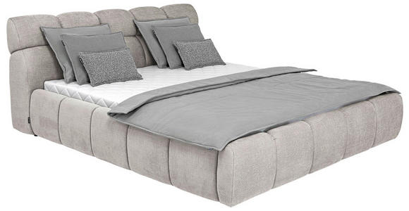 POLSTERBETT 140/200 cm  in Beige  - Beige/Schwarz, Design, Kunststoff/Textil (140/200cm) - Esposa