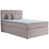BOXSPRINGBETT 140/200 cm  in Beige  - Beige/Schwarz, Konventionell, Kunststoff/Textil (140/200cm) - Moderano