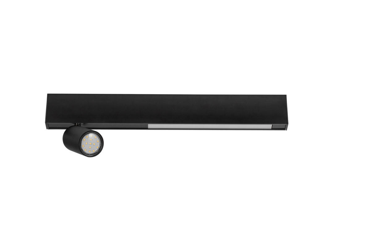 LED-STRAHLER Denebola 50/6/18 cm   - Schwarz, Design, Kunststoff/Metall (50/6/18cm) - Novel