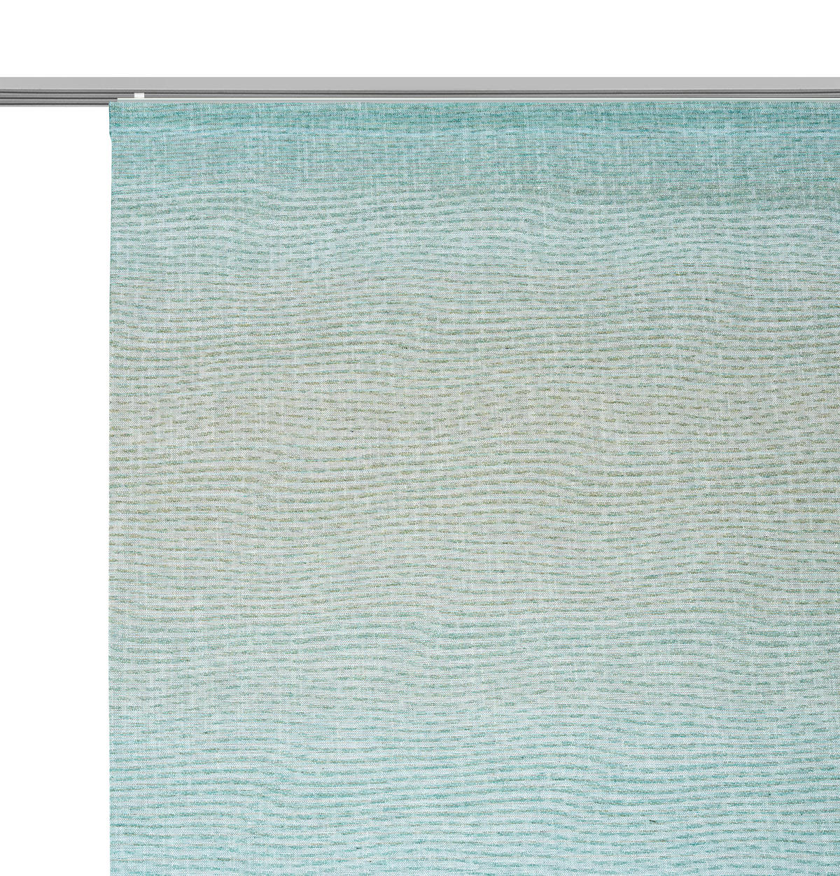 FLÄCHENVORHANG in Petrol halbtransparent  - Petrol, Design, Textil (60/255cm) - Novel