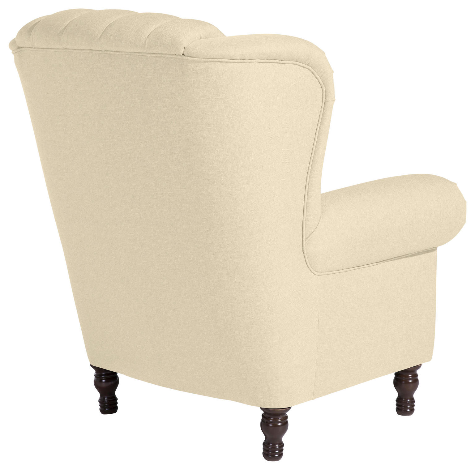 OHRENSESSEL Flachgewebe Beige - Rundumpolsterung