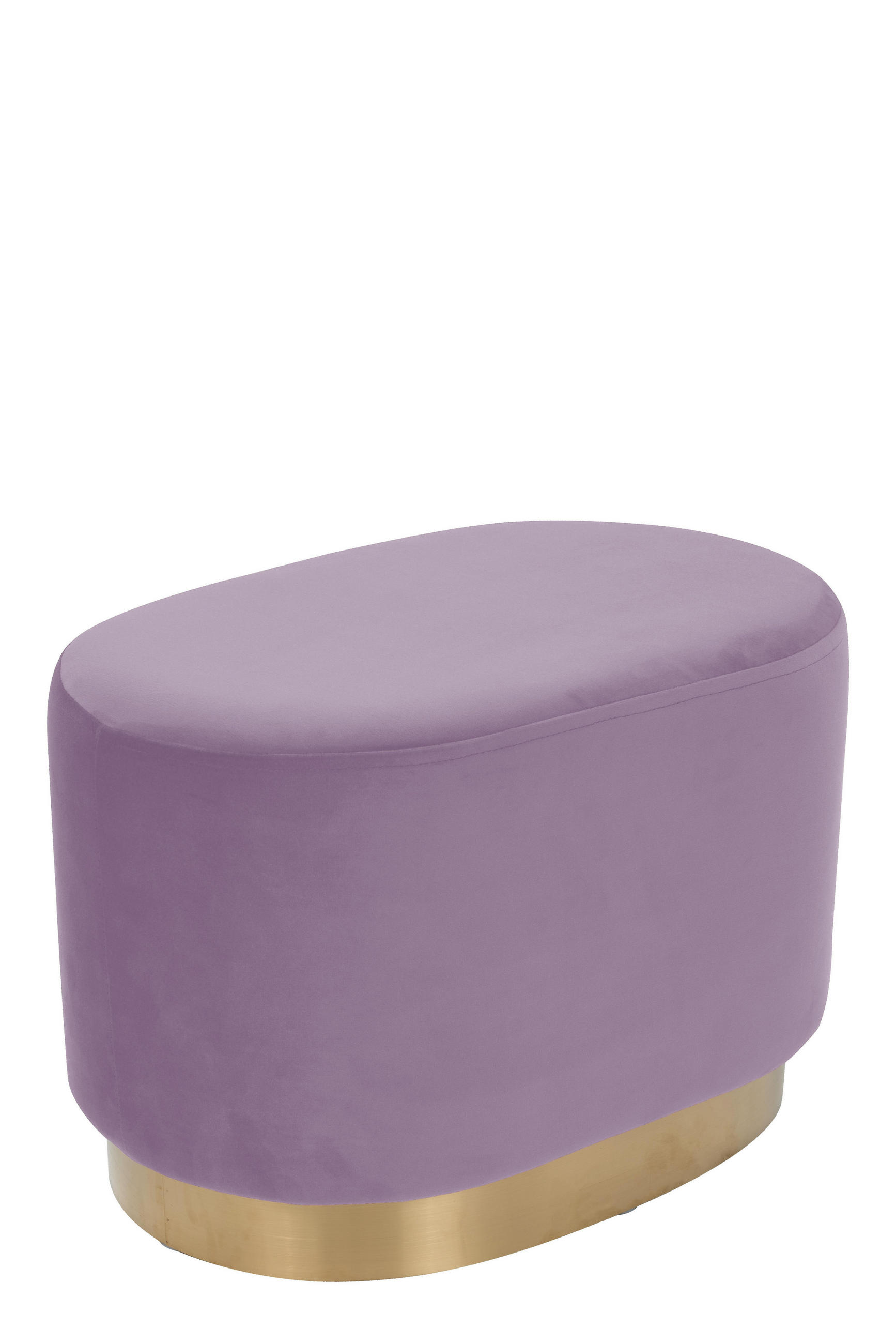 Hocker in Holz, Textil, Holzwerkstoff Rosa, Champagner