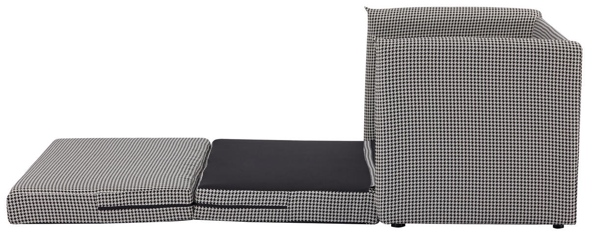 ROZKLÁDACÍ POHOVKA, textil, černá, bílá - bílá/černá, Moderní, textil/plast (119/79/76cm) - MID.YOU