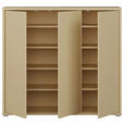 SCHUHSCHRANK  in 109,2/99,1/34,9 cm  - Hellgelb/Grau, MODERN, Holzwerkstoff/Kunststoff (109,2/99,1/34,9cm) - Carryhome