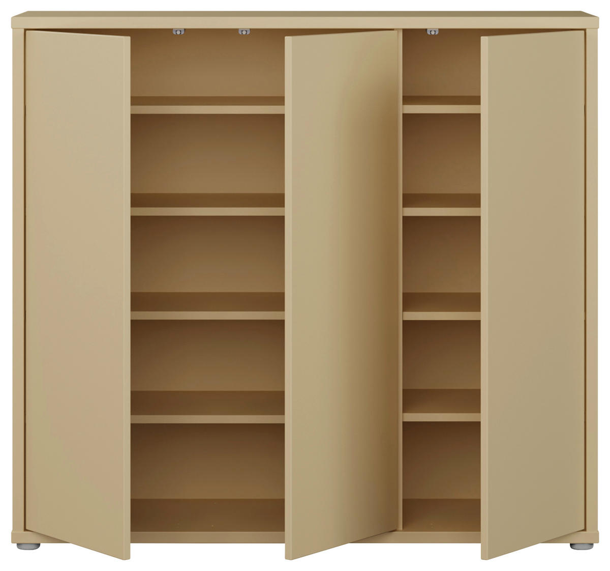 SCHUHSCHRANK  in 109,2/99,1/34,9 cm  - Hellgelb/Grau, MODERN, Holzwerkstoff/Kunststoff (109,2/99,1/34,9cm) - Carryhome