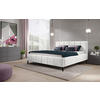 POLSTERBETT gepolstertes Kopfteil, Lattenrost Ecru 180/200 cm  - Ecru/Schwarz, Trend, Holz/Textil (180/200cm) - home24